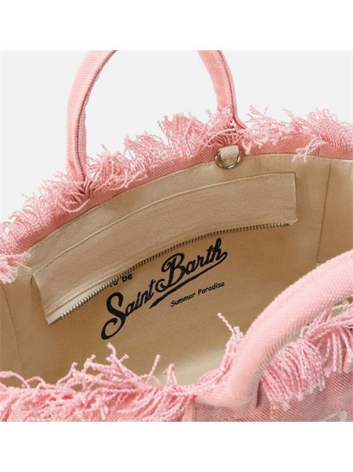 Borsa Colette rosa in canvas con frange MC2 SAINT BARTH | COL0001/00135L